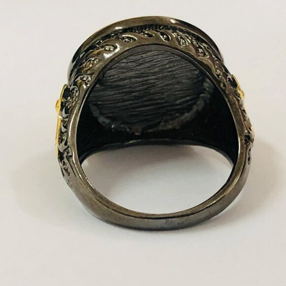 Men's Gold "The Rising Dragon" Capitan Collection Ring - Picture 6 of 9